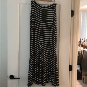 Anthropology stripe skirt